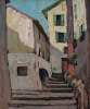"Menton Vieille rue (dt. alte Gasse in Menton)" by Ch. A. Mangin on art24