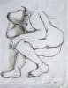 "Männlicher liegender Akt mit Stierkopf" by Jesús Nodarse Valdés on art24