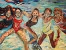 "Les copines de la piscine" by Marie-France Vuille on art24