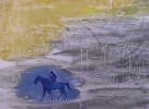 "Der blaue Reiter 2 I Palmyra" by Ebba Sakel on art24
