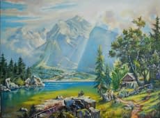"Landschaft in Alpenland" by Galina on art24