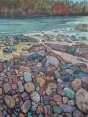 "Aarechempe (Aare -pebbles)" by margrit on art24