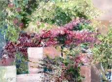 "Blütenmauer" by Corinna on art24