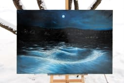 "Sea.Night.Silver" von Artem Zaretskov auf art24