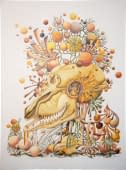 "Parfois silures et blattes s'interrogent / Fleur de crâne" by Jean Noël Delalande on art24