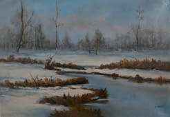 "Bach im Winter" de Jan Sklenar sur art24