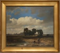 "Bäuerliche Landschaft vor München" von Robert August Zimmermann auf art24