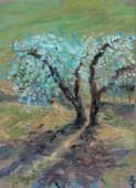 "Olive trees in Chianti" by Judit Flamich on art24