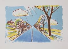 "Strasse in der Landschaft" von Jaroslav Grus auf art24