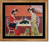 "Les joueuses de carte" by Gianfranco on art24