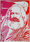 "Karl Marx in Rot" by Hans Binz on art24