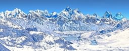 "Himalaya: Gokyo-See mit Mount Everest, Lhotse, Makalu und Cholatse" von Joe Amberg auf art24