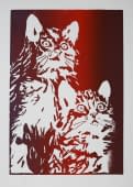 "Zwei Katzen" by Hans Binz on art24