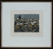 "Winterliche Prager Altstadt" by František Emler on art24