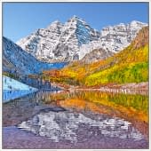 "Maroon Lake  mit Maroon Bells, Colorado, USA" by Joe Amberg on art24