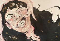 "Mädchen zeigt Zähne" by Lara Korella on art24