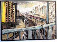 "Eisenbahnbrücke Tzinan" by Wolfgang Söring on art24