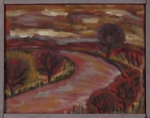 "roter Weg zum Dorf" by Artist Wanted on art24