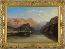 "Der Brienzersee" by Pieter Francis Peters on art24