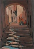 "Damas. Vieille Rue (dt. Damaskus. Alte Strasse)" von Ch. A. Mangin auf art24