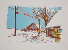 "Dorf im Winter" by Jaroslav Grus on art24