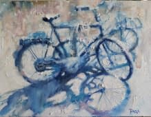 "Winter bikes" by Natalia Nikolenko on art24