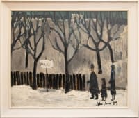 "Familie im Schnee" von Pöldi auf art24