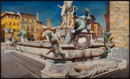 "Neptun Brunnen. Florenz" von Rudolf Häsler auf art24