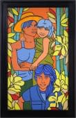 "Mutter mit Kindern im Garten" by González Publio Amable Raúl Martínez on art24