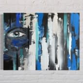 "Blue Spirit" by SoulART LINDAbstrakt on art24