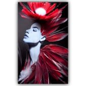 "Lady with red feathers" by Deichhorst-Fotografie on art24