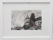 "Église de Rougegoutte 2 (dt. Kirche von Rougegoutte)" von Aurore Bohnenblust-Grosboillot auf art24