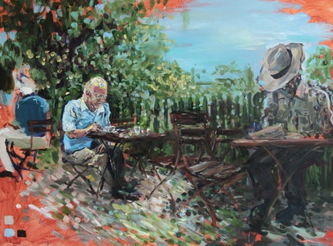 Bild 1 des Kunstwerks "On the terrace, again" von Judit Flamich auf art24