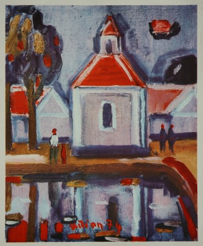 Image 1 of the artwork "Plakat: Vor der Kirche" by Josef Kilián on art24