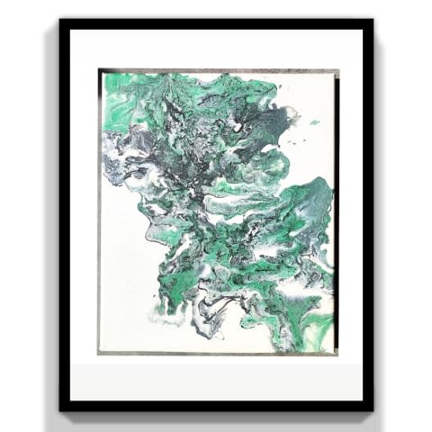 Bild 1 des Kunstwerks "Green Storm" von Elisabeth Weber auf art24