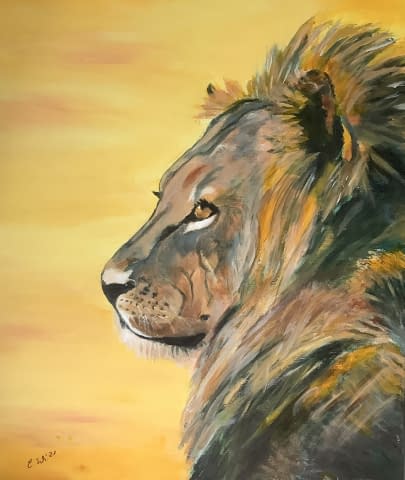 Image 1 of the artwork "Der stolze König" by Corinna on art24