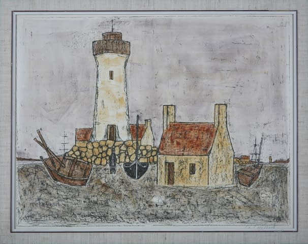 Image 1 of the artwork "Le phare en Bretagne / Der Leuchtturm in der Bretagne" by Georges Girard on art24