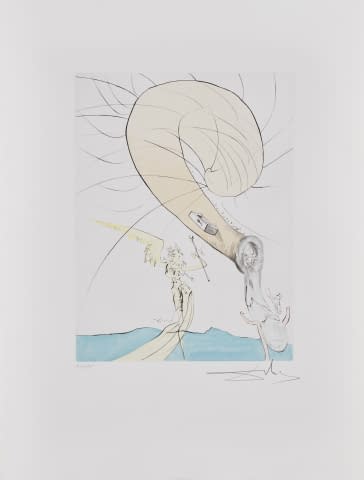 Bild 2 des Kunstwerks "Freud a Tête d'Escargot" von Salvador Dalí auf art24