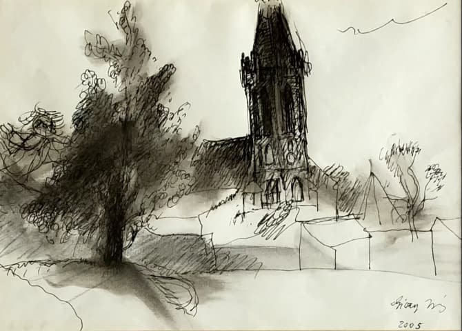 Image 2 de l'œuvre "Szt. Mihály Templom/Szt. Mihály Kirche" par János Giczy sur art24