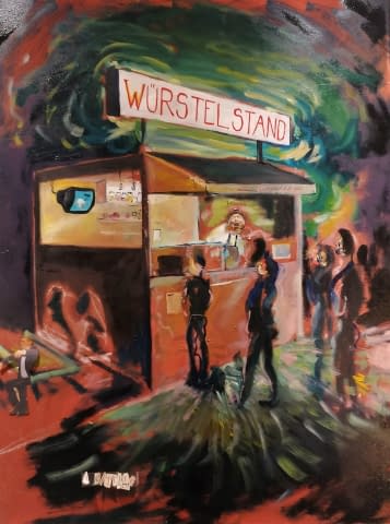 Image 1 of the artwork "Apocaliptyc Würstelstand" by Judit Flamich on art24