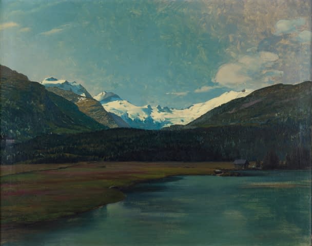 Bild 2 des Kunstwerks "Blick ins Fextal von Sils-Baseglia aus mit Silsersee" von Emil Schulze auf art24