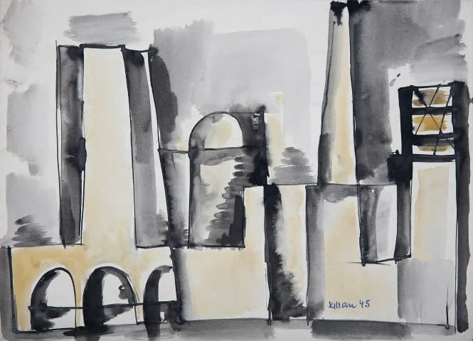 Image 1 of the artwork "Industrie bei der Brücke" by Josef Kilián on art24