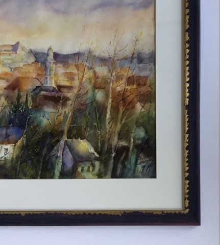 Image 4 of the artwork "Soproni Látkép/ Blick auf Sopron" by Tibor Gáspárdy on art24