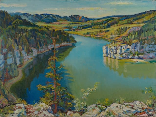 Bild 2 des Kunstwerks "Bassin du Doubs au sapin" von Charles L’Eplattenier auf art24