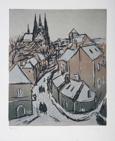 Image 1 of the artwork "Winter in der Prager Altstadt (40/57)" by František Emler on art24