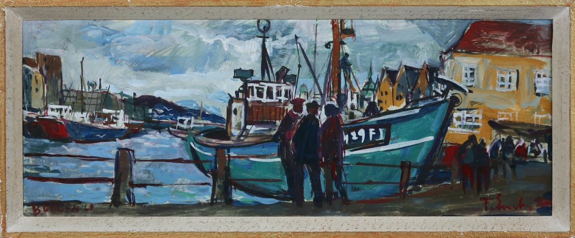 Bild 1 des Kunstwerks "Hafen von Bergen" von František Emler auf art24