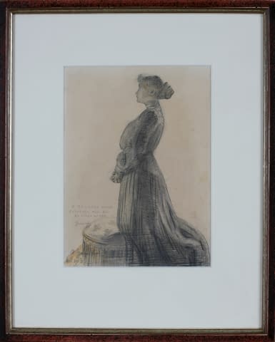 Bild 1 des Kunstwerks "Dame mit Widmung" von Arthur Joseph Guéniot auf art24