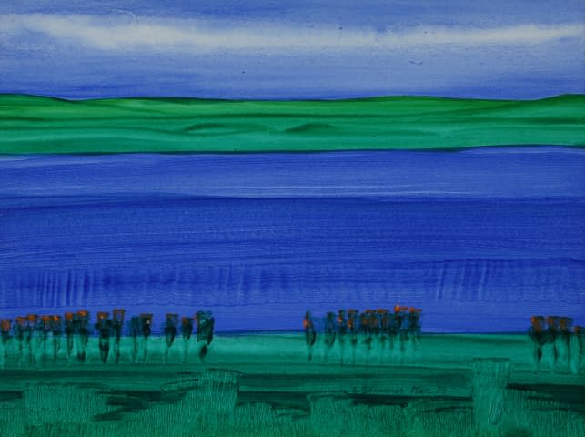 Bild 1 des Kunstwerks "Weit von hier ist ein Land voll Friede" von Edith Irving-Sommer auf art24