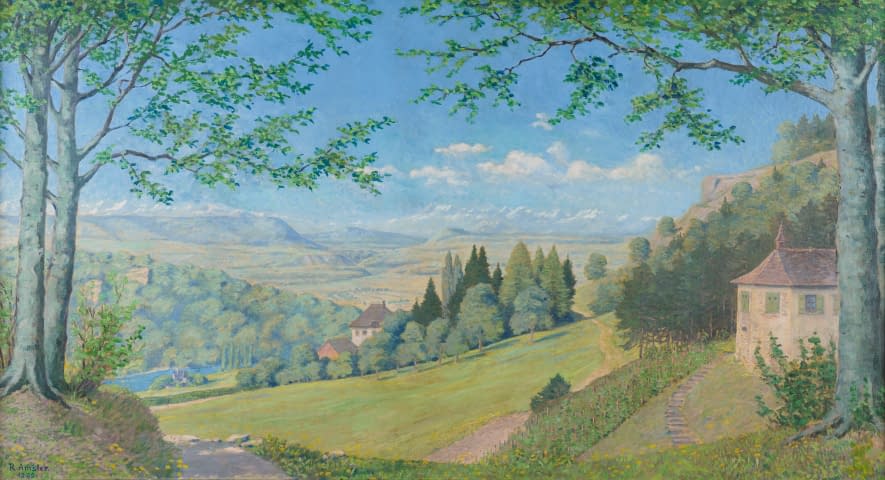 Image 2 of the artwork "Weite Landschaft" by Richard Emil Amsler on art24