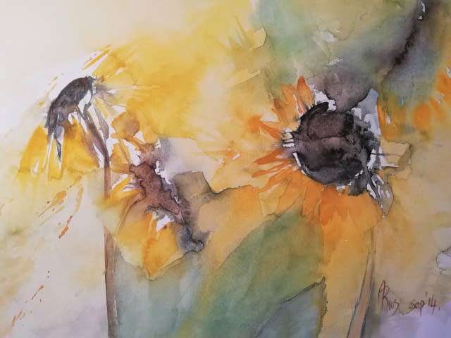 Image 1 of the artwork "Sonnenblumen II" by Angela Roos-Maguire on art24